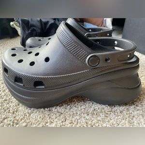 Black platform crocs! Size 7! Brand new